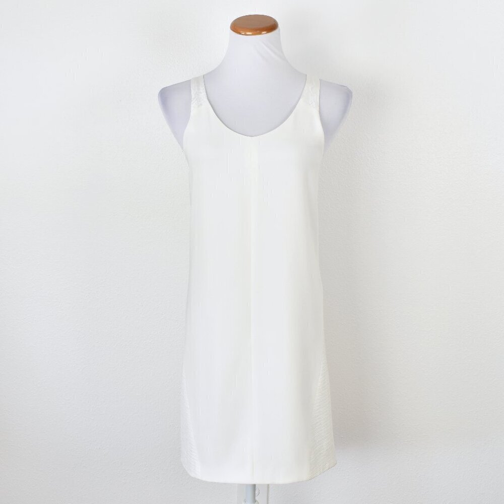 Rag & Bone Chieftain Textured Panel Racerback Tank Shift Mini Dress - 0